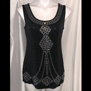 Gray Embellished Tank